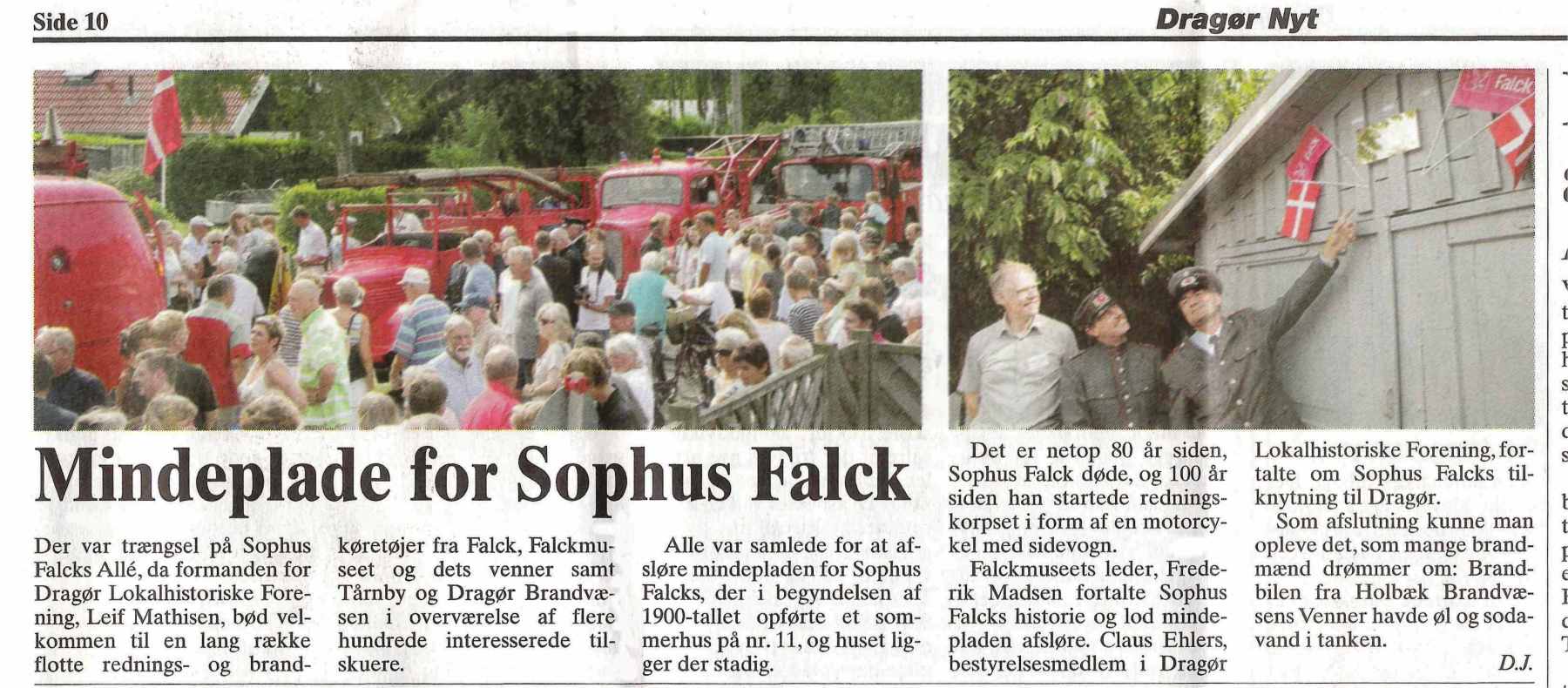 Sophus Falcks All - Dragr Lokalhistoriske Forening